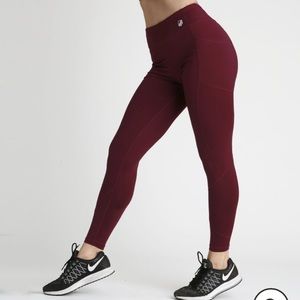 MOVI Lola Original Maroon Workout Athletic Legging
